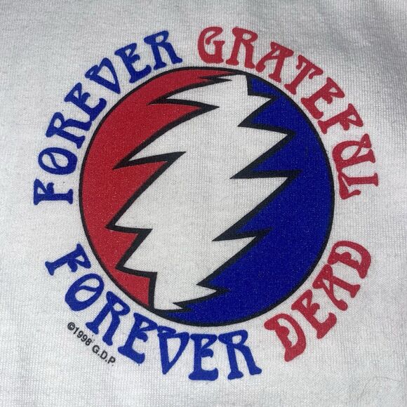 Vintage 1998 Grateful Dead L Forever Playing Tie Dye Short Sleeve Shirt - Picture 5 of 6